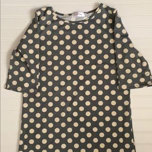 Polka dot tee shirt dress